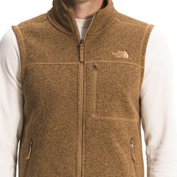 The North Face Classic Gordon Lyons Zip Vest Jacket Utility Brown Mens LAST ONE - Picture 3 of 7